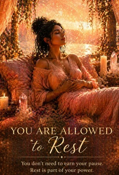Amplify Love oracle card: You Are Allowed to Rest